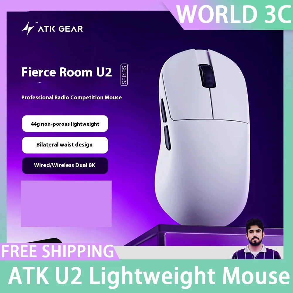 Мышь Atk U2, трехрежимная, 8k, легкая Bluetooth-мышь, конкурентоспособная прошивка, игровая мышь для киберспорта, аксессуары для ПК на заказ, подарки
Мышь Atk U2, трехрежимная, 8k, легкая Bluetooth-мышь, конкурентоспособная прошивка, игровая мышь для киберспорта, аксессуары для ПК на заказ, подарки