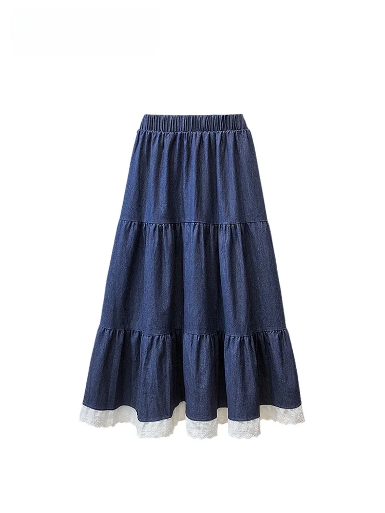 High Waist Denim Skirt for Women Loose Fitting Conceals Flatters plus Size Spring New Sle Casual A-Line Skirt
High Waist Denim Skirt for Women Loose Fitting Conceals Flatters plus Size Spring New Sle Casual A-Line Skirt