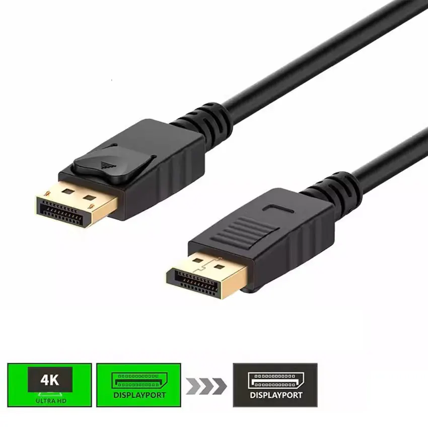 5PCS DisplayPort 1.2 Cable 4K HD 144Hz 21.6Gbps Display Port Adapter for Video Laptop HDTV DisplayPort to DisplayPort cable
5PCS DisplayPort 1.2 Cable 4K HD 144Hz 21.6Gbps Display Port Adapter for Video Laptop HDTV DisplayPort to DisplayPort cable