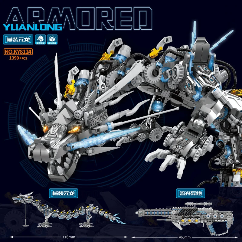 Double Form Mechanical Dragon/Armored Cannon Model Bricks Toys MOC Robot Building Blocks Compatible With LEGO
Double Form Mechanical Dragon/Armored Cannon Model Bricks Toys MOC Robot Building Blocks Compatible With LEGO