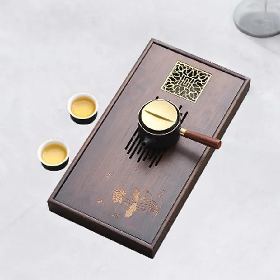 Bamboo Tea Tray Tea Serving Tray Water Storage Drainage Type Plate Simple Storage Drainage Water for Office Teahouse S
Bamboo Tea Tray Tea Serving Tray Water Storage Drainage Type Plate Simple Storage Drainage Water for Office Teahouse S