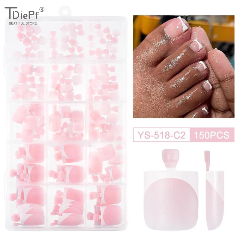 150PCS Short Square False Toenail Tips Full Cover Nude Artificial Fake Toenail Acrylic Foot Nail Art Tip Press On Toe Extension
150PCS Short Square False Toenail Tips Full Cover Nude Artificial Fake Toenail Acrylic Foot Nail Art Tip Press On Toe Extension