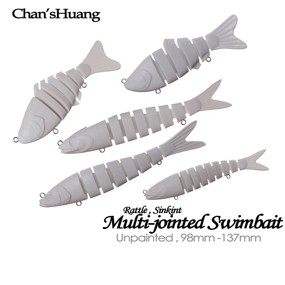 Chan’sHuang 10PCS Unpainted Blanks Bait Multi-jointed Swimbait Rattle Sinking DIY Handmade Fishing Lure Tackle
Chan’sHuang 10PCS Unpainted Blanks Bait Multi-jointed Swimbait Rattle Sinking DIY Handmade Fishing Lure Tackle