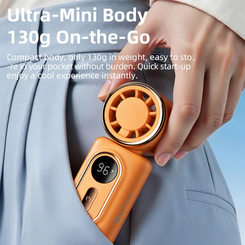 Mini Fan Portable Handheld Small Fan 5 Speeds Cooling Turbo 3000mAh 180° Adjustable Clip LED Display Type-C Rechargeable Fans
Mini Fan Portable Handheld Small Fan 5 Speeds Cooling Turbo 3000mAh 180° Adjustable Clip LED Display Type-C Rechargeable Fans
