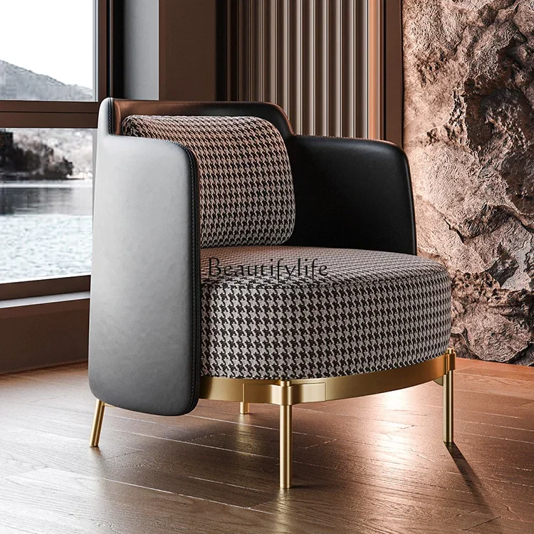 Light luxury single leisure sofa chair living room small apartment beauty salon reception negotiation table chair
Light luxury single leisure sofa chair living room small apartment beauty salon reception negotiation table chair