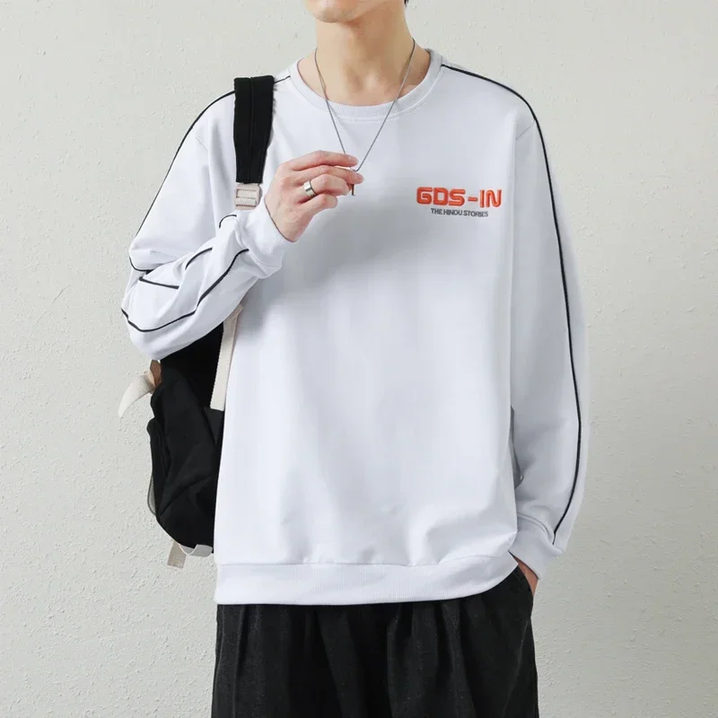 Белые толстовки с вышивкой, мужские, новинка 2025, весна-осень, мешковатые модные мужские толстовки в стиле Харадзюку, одежда оверсайз
Белые толстовки с вышивкой, мужские, новинка 2025, весна-осень, мешковатые модные мужские толстовки в стиле Харадзюку, одежда оверсайз