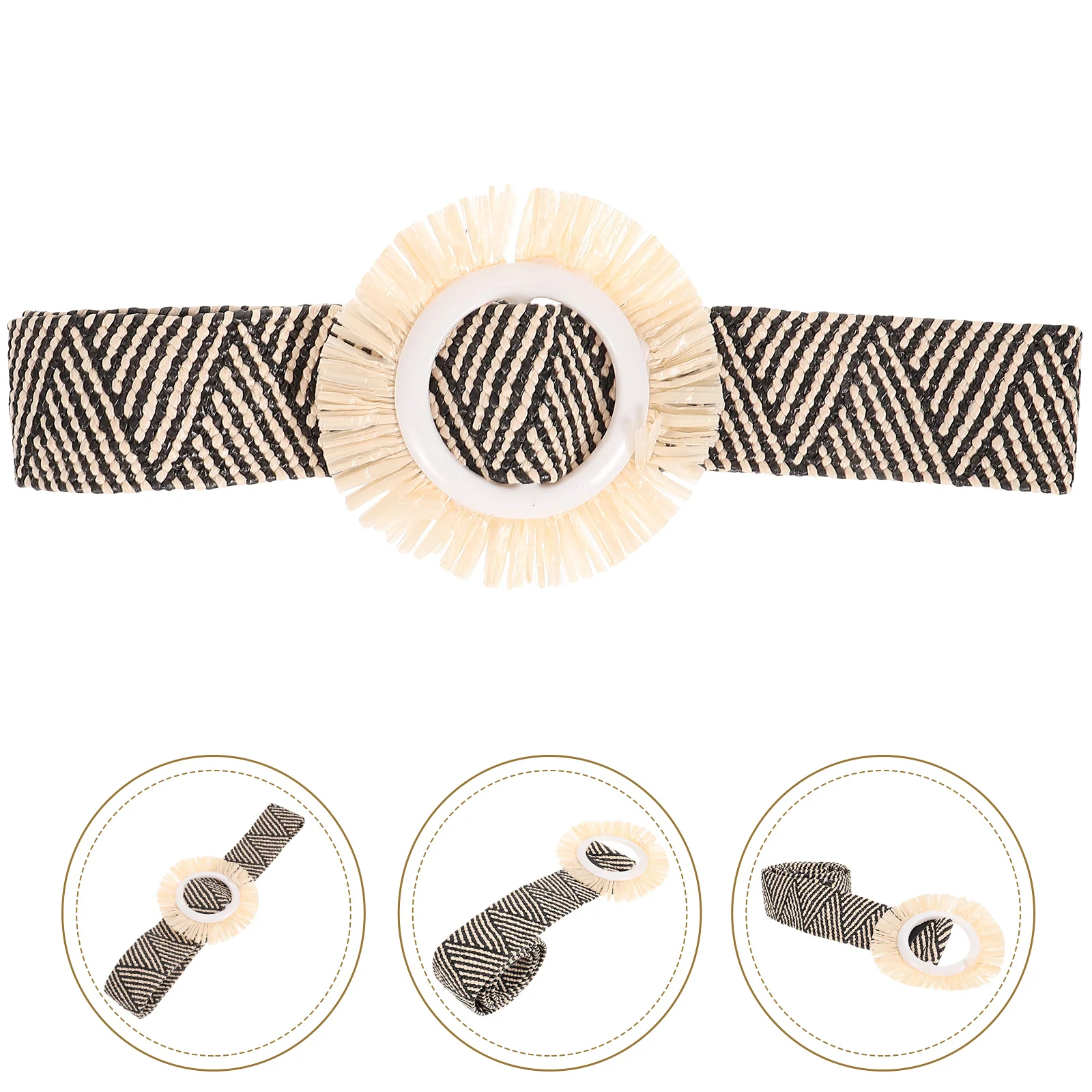 Elastic Woven Waist Belt Women Stretch Dress Belt Decorative Comfortable Party Wedding Gift Fine Texture Unique Design
Elastic Woven Waist Belt Women Stretch Dress Belt Decorative Comfortable Party Wedding Gift Fine Texture Unique Design