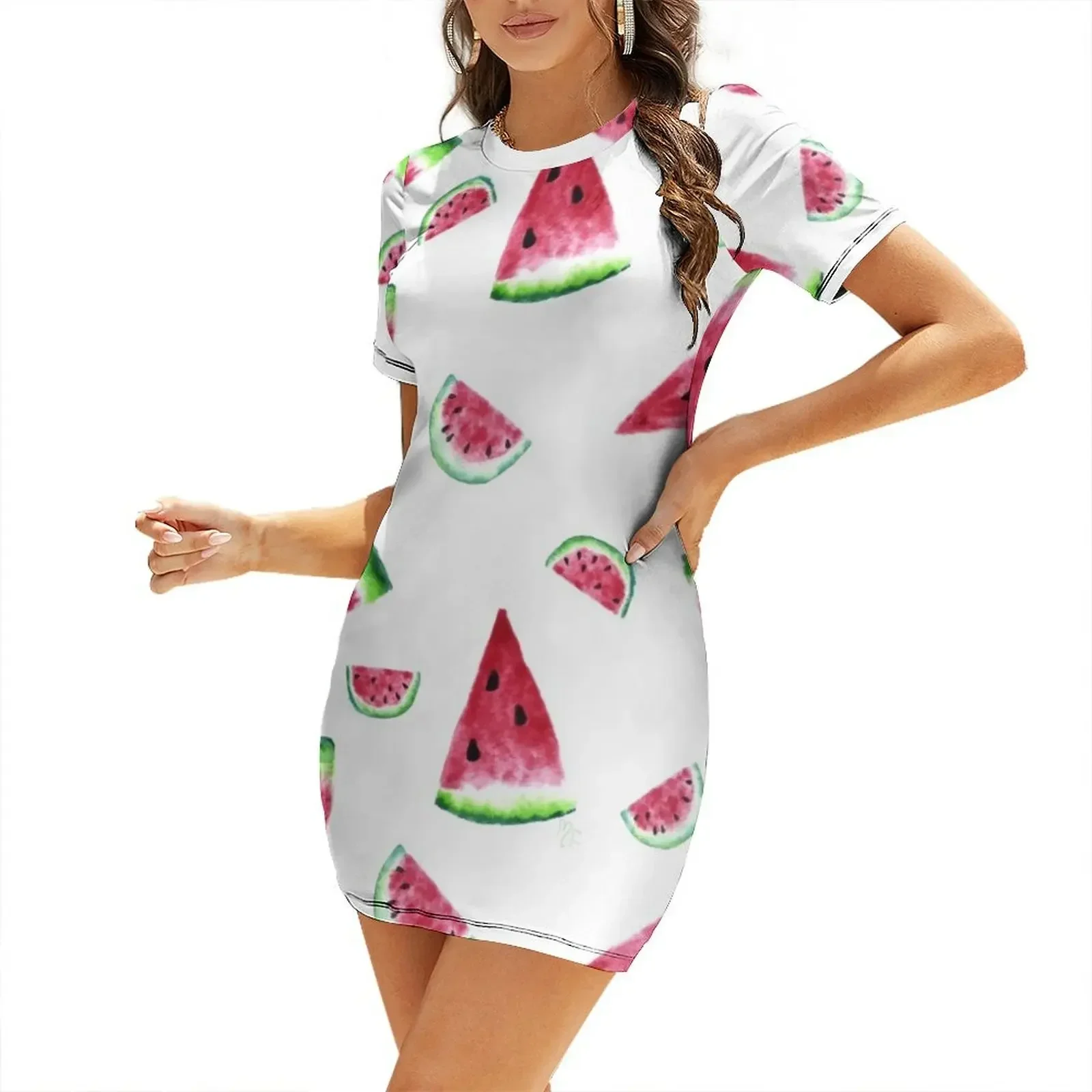 Watermelon Print Short-Sleeved Dress women's dresses luxury cocktail dresses summer dress for women 2026
Watermelon Print Short-Sleeved Dress women's dresses luxury cocktail dresses summer dress for women 2026
