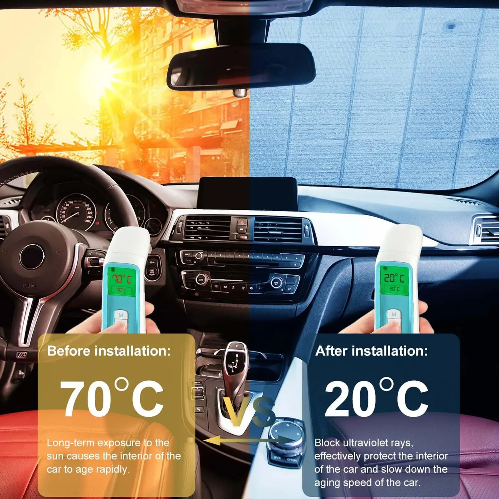 Car Window Sun Shade Windshield Anti-UV Protection Front Windshield Block Cover Visor SUV Auto Interior Accessories
Car Window Sun Shade Windshield Anti-UV Protection Front Windshield Block Cover Visor SUV Auto Interior Accessories