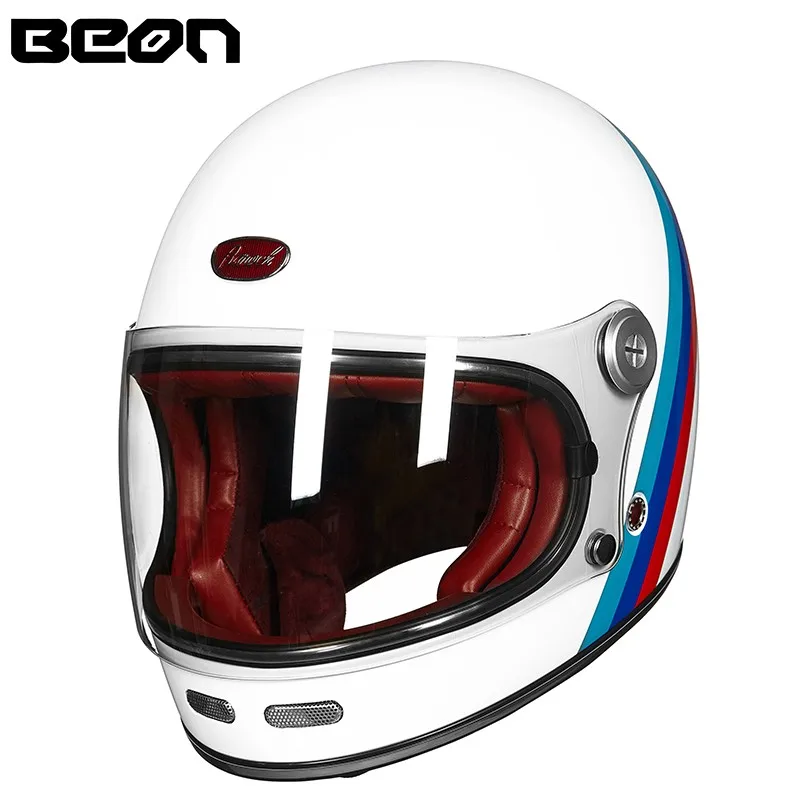 BEON Vintage Motorcycle Full Face Helmet Glass Fiber Retro Scooter Motorbike Riding capacete Moto Riding Casco
BEON Vintage Motorcycle Full Face Helmet Glass Fiber Retro Scooter Motorbike Riding capacete Moto Riding Casco