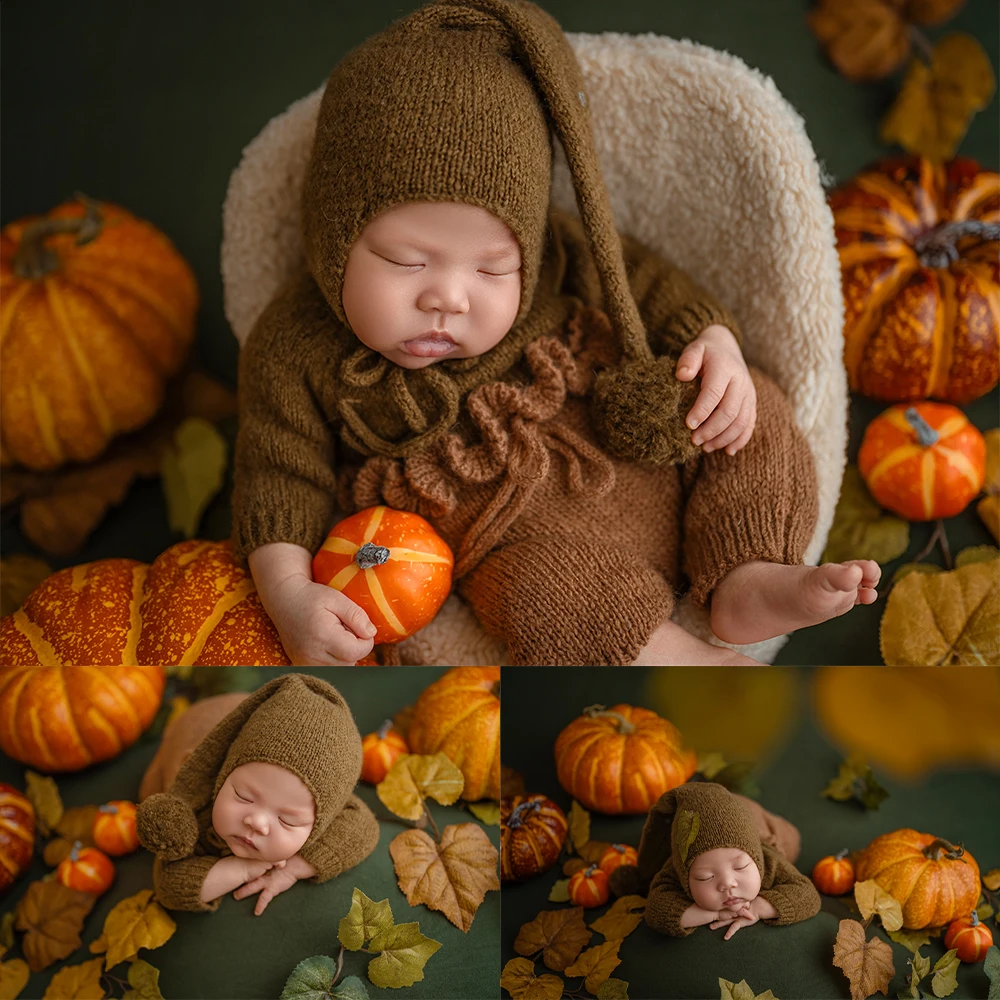 Newborn Autumn Photography Props Set Knitted Baby Jumpsuit Pumpkin Maple Leaves Scene Decoration Accessories Studio Photo Props
Newborn Autumn Photography Props Set Knitted Baby Jumpsuit Pumpkin Maple Leaves Scene Decoration Accessories Studio Photo Props