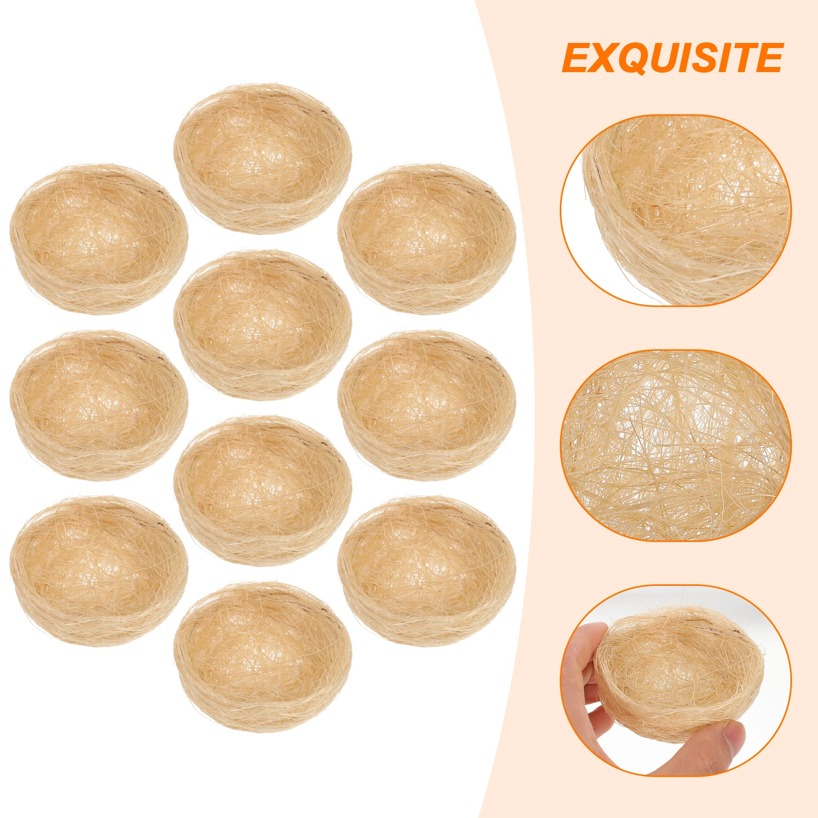 10pcs Artificial Bird Nest Decorative Simulation Rustic Nests For Birdcage Garden Party Easter Ornament Craft Prop Micro
10pcs Artificial Bird Nest Decorative Simulation Rustic Nests For Birdcage Garden Party Easter Ornament Craft Prop Micro