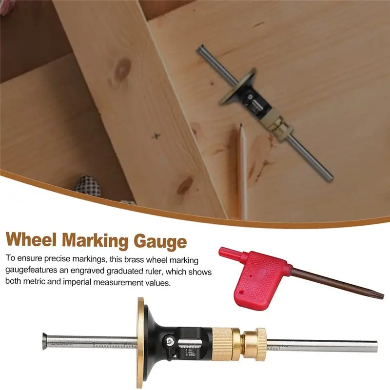 Woodworking Scriber European Style Wheel Marking Gauge High Precision Blade Parallel Line Drawing Mortise Marking Scribing Tool
Woodworking Scriber European Style Wheel Marking Gauge High Precision Blade Parallel Line Drawing Mortise Marking Scribing Tool