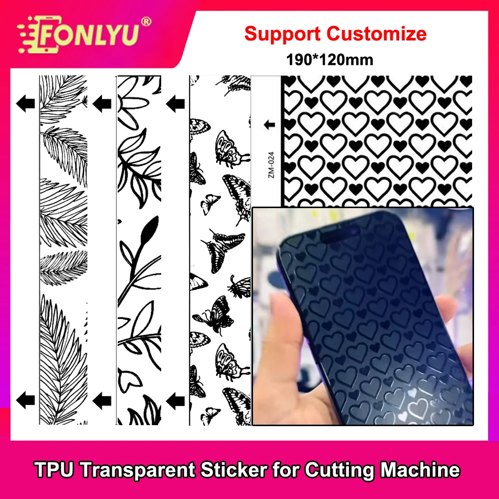 FONLYU 50pcs 3D Transparent TPU Hydrogel Film Screen Protector With Design Phone Back Skin Stickers for Hydrogel Plotter Machine
FONLYU 50pcs 3D Transparent TPU Hydrogel Film Screen Protector With Design Phone Back Skin Stickers for Hydrogel Plotter Machine