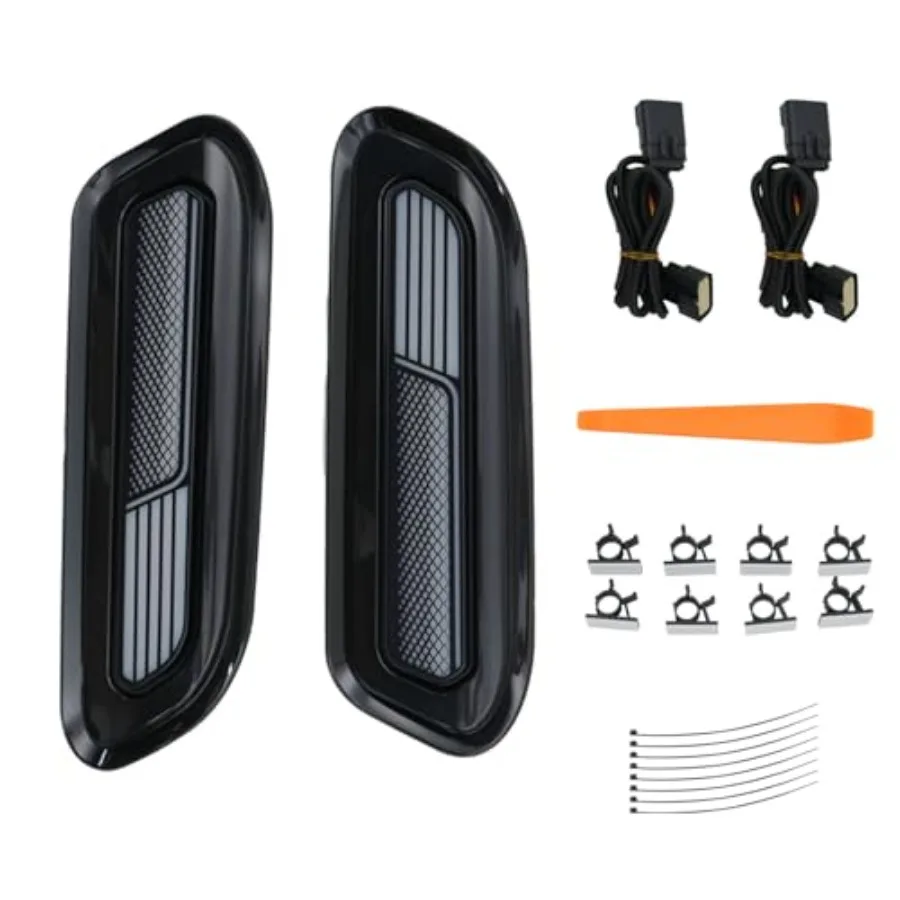 LED Hood Side Maker Light Compatible with 2019-2024 Dodge RAM 1500 Vent Scoop Light No Rebel TRX RHO Hood Vent Lamp Replacement
LED Hood Side Maker Light Compatible with 2019-2024 Dodge RAM 1500 Vent Scoop Light No Rebel TRX RHO Hood Vent Lamp Replacement