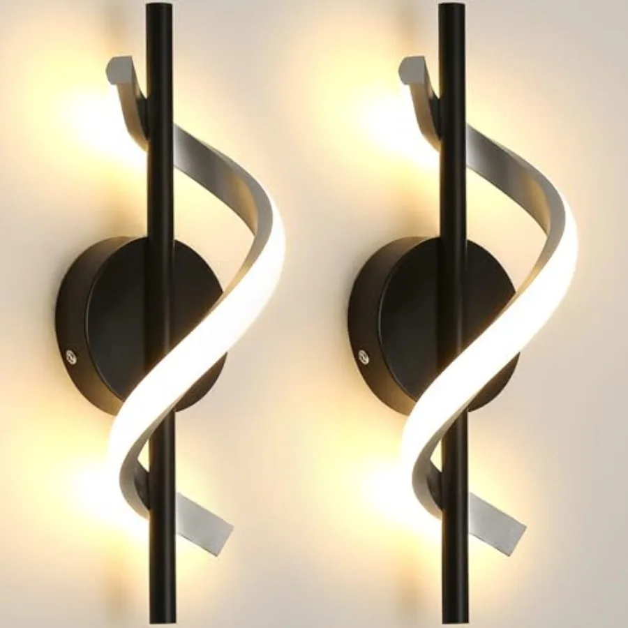 Modern Wall Sconces Set of 2, 9W Hardwired Wall Lighting Fixture Lamps LED Aluminum Wall Lamps for Bedroom Living Room Hallway
Modern Wall Sconces Set of 2, 9W Hardwired Wall Lighting Fixture Lamps LED Aluminum Wall Lamps for Bedroom Living Room Hallway