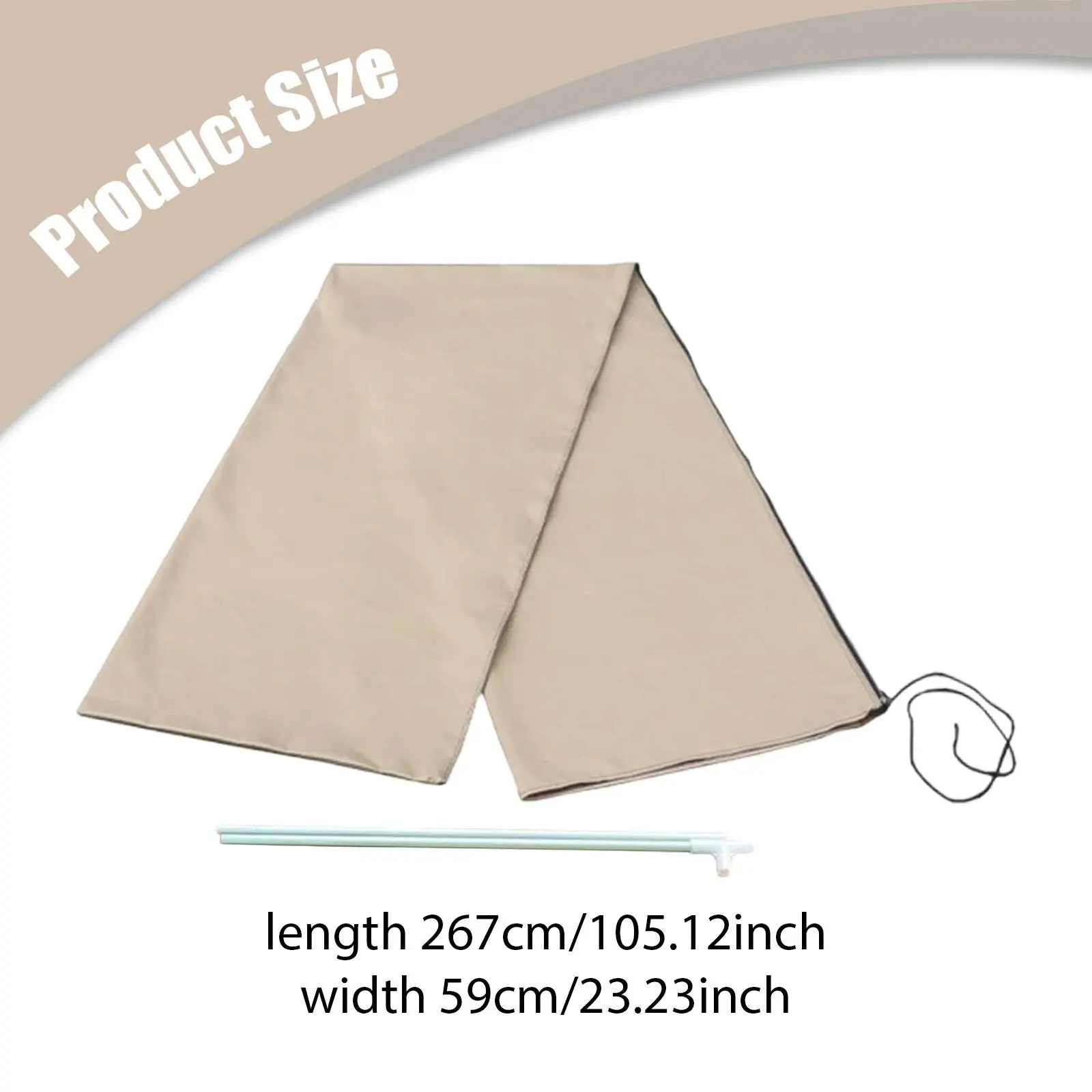 Patio Umbrella Cover Sun Protection Versatile Dustproof Portable Waterproof Parasol Cover for Party Outside Outdoor Garden
Patio Umbrella Cover Sun Protection Versatile Dustproof Portable Waterproof Parasol Cover for Party Outside Outdoor Garden