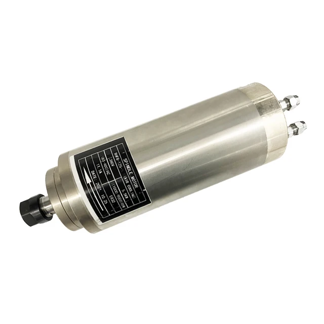 High Speed 5.5 kw Water Cooled CNC Router 0.8kw 2.2kw 3.7kw 380V 18000RPM 24000RPM ER25 Spindle Motor
High Speed 5.5 kw Water Cooled CNC Router 0.8kw 2.2kw 3.7kw 380V 18000RPM 24000RPM ER25 Spindle Motor