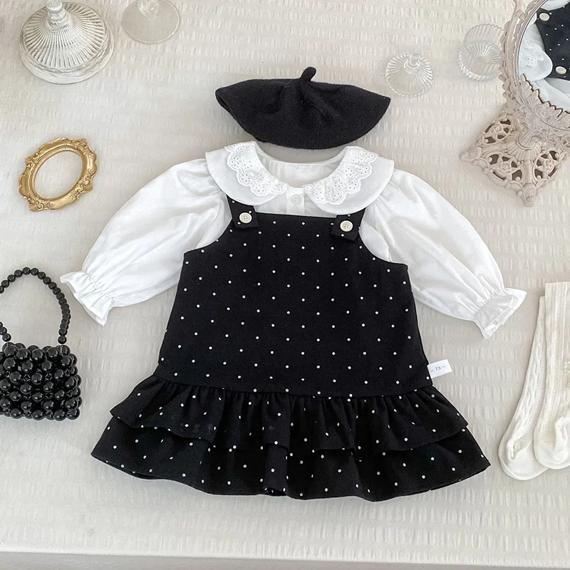 2026 New Spring 1-5Yrs Baby Girls Clothing Set Long Sleeved Cotton Shirt+Sleeveless Dress Kids Clothing Suit
2026 New Spring 1-5Yrs Baby Girls Clothing Set Long Sleeved Cotton Shirt+Sleeveless Dress Kids Clothing Suit