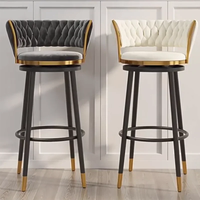 Library High Iron Bar Chair Luxury Reception Backrest Bedrooms Bar Stools Saloon Adjustable Height Taburete Alto Home Furniture
Library High Iron Bar Chair Luxury Reception Backrest Bedrooms Bar Stools Saloon Adjustable Height Taburete Alto Home Furniture