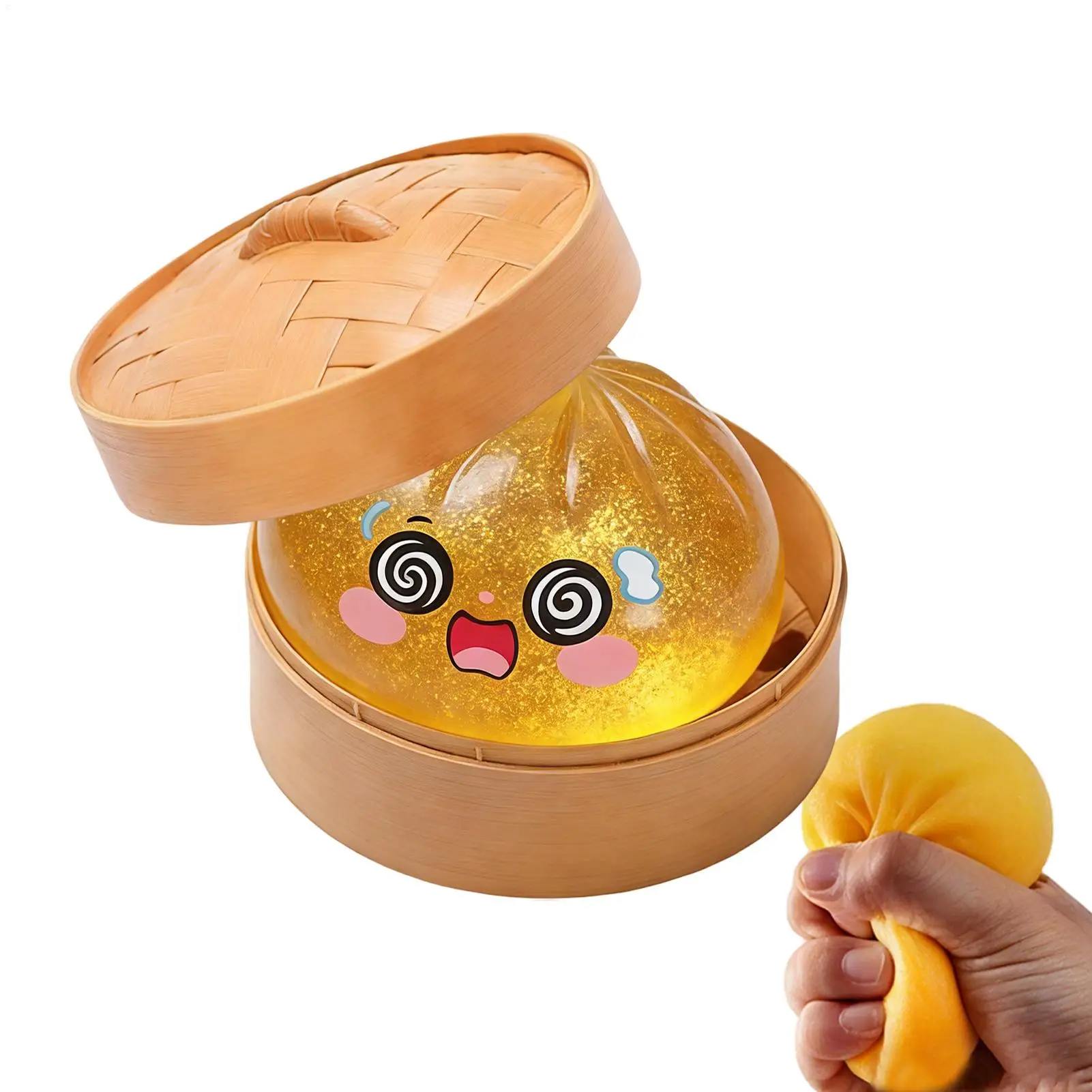 Hand Squeeze Toy Calming Dough Relaxation Gadget Squeeze Food Dumpling-Inspired Toy for Over 3 Years Old Students Adults
Hand Squeeze Toy Calming Dough Relaxation Gadget Squeeze Food Dumpling-Inspired Toy for Over 3 Years Old Students Adults