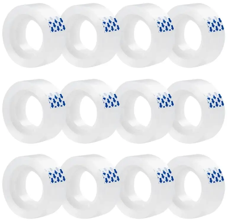 Clear Tape Refills for Dispenser, 12 Rolls 3/4x1000 Inches, Strong Adhesive for Gift Wrapping Office School Home Desk Supplies &
Clear Tape Refills for Dispenser, 12 Rolls 3/4x1000 Inches, Strong Adhesive for Gift Wrapping Office School Home Desk Supplies &