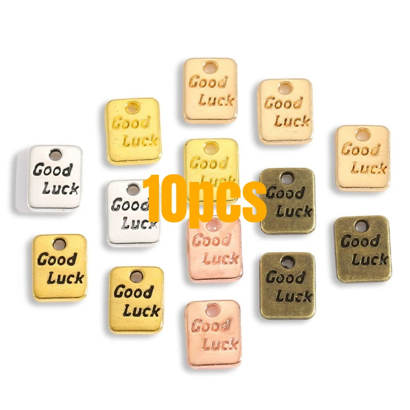 10pcs Antique Metal Alloy 7*9mm Round Lettering "Good Luck" Jewelry Pendant Charm Jewelry Finding
10pcs Antique Metal Alloy 7*9mm Round Lettering "Good Luck" Jewelry Pendant Charm Jewelry Finding