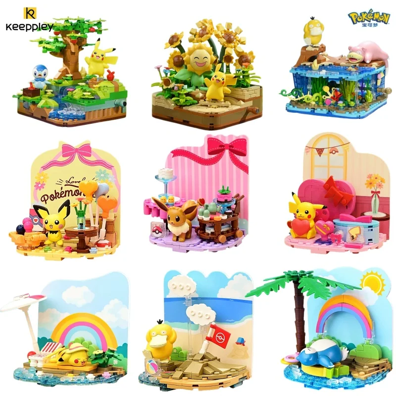 Keeppley Pokémon Buddy Series Building Blocks Seaside Party Assembly Model Pikachu Eevee Psyduck Snorlax Ornment Toys Gifts
Keeppley Pokémon Buddy Series Building Blocks Seaside Party Assembly Model Pikachu Eevee Psyduck Snorlax Ornment Toys Gifts