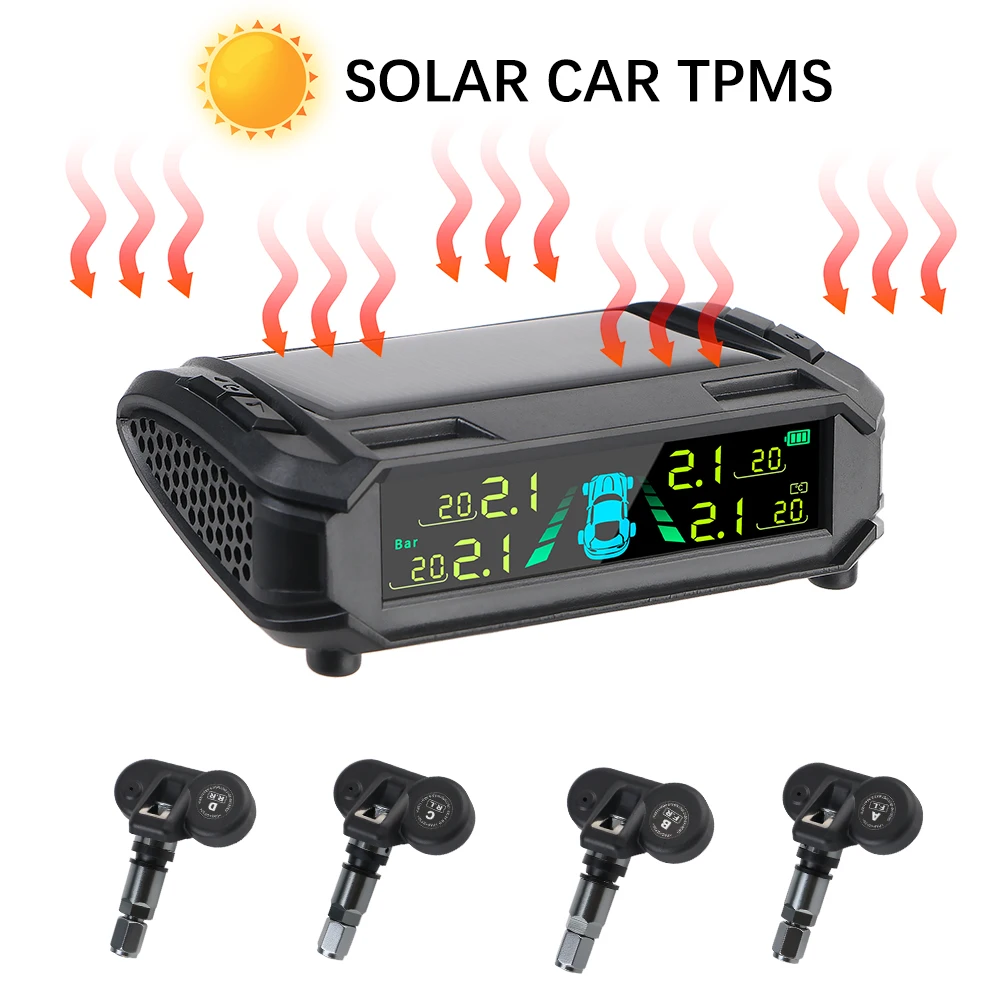 USB/солнечная TPMS система контроля давления в автомобильных шинах, монитор температуры в шинах, системы автоматической охранной сигнализации, цифровой ЖК-дисплей
USB/солнечная TPMS система контроля давления в автомобильных шинах, монитор температуры в шинах, системы автоматической охранной сигнализации, цифровой ЖК-дисплей