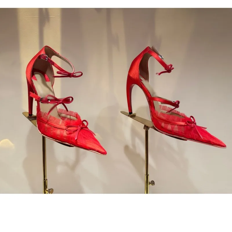 2026European AndAmerican LightLuxury Fashionable Irregular HighHeels MeshLace Bow Pointed Single ShoesWomen's Sexy Fashion Shoes
2026European AndAmerican LightLuxury Fashionable Irregular HighHeels MeshLace Bow Pointed Single ShoesWomen's Sexy Fashion Shoes