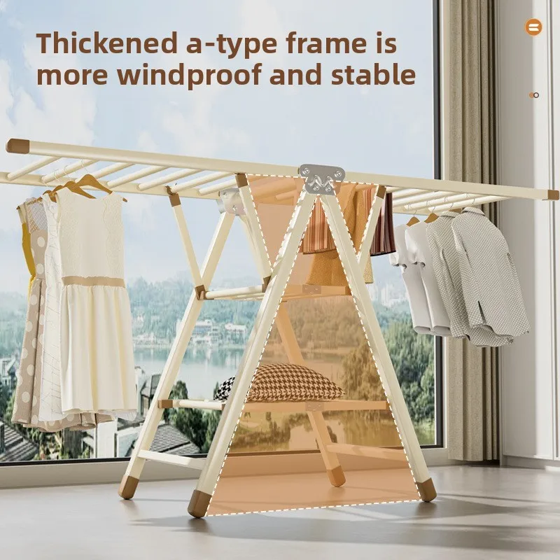 Folding clothes rack, floor standing home balcony clothes rack, clothes rack, multifunctional clothes rack, outdoor blanket rack
Folding clothes rack, floor standing home balcony clothes rack, clothes rack, multifunctional clothes rack, outdoor blanket rack