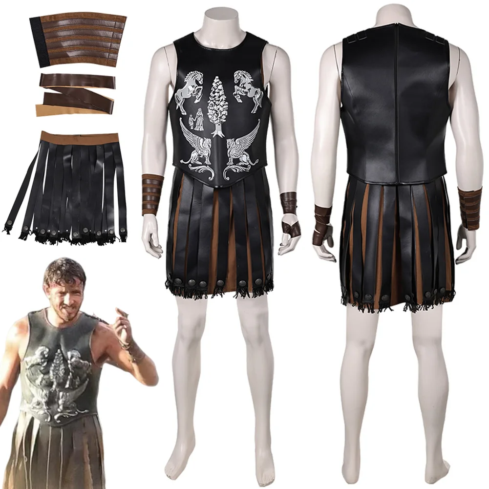 Lucius Cosplay Fantasy Black Breastplate Battle Clothing 2024 Movie Gladiator Costume Disguise Adult Men Roleplay Outfits
Lucius Cosplay Fantasy Black Breastplate Battle Clothing 2024 Movie Gladiator Costume Disguise Adult Men Roleplay Outfits