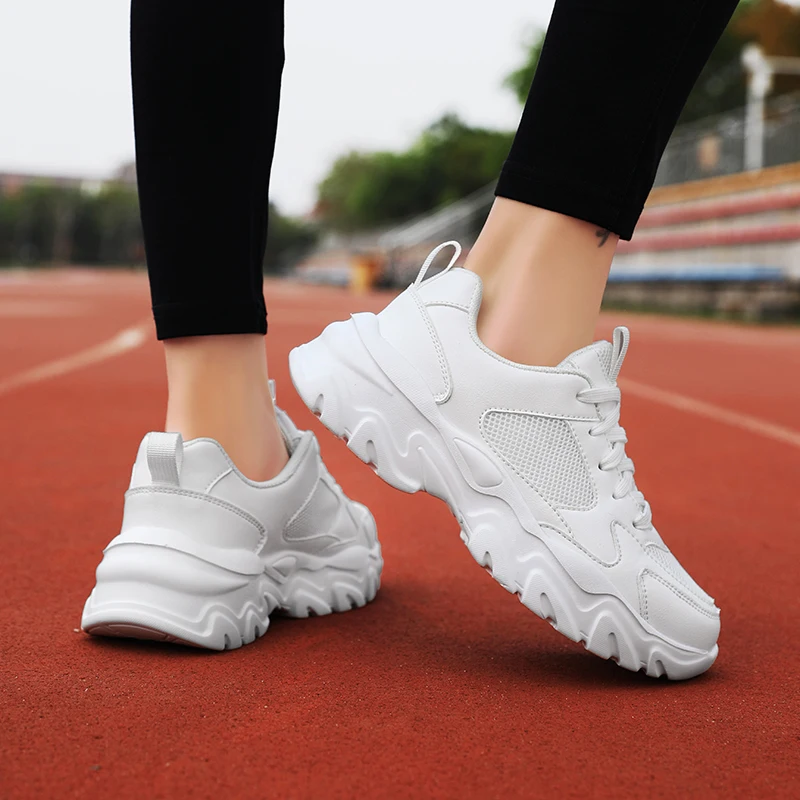Fashion Solid Color Women's Shoes with Thick Soles Tenis Femenino Sports Anti Slip Outdoor Running Breathable Casual Shoes
Fashion Solid Color Women's Shoes with Thick Soles Tenis Femenino Sports Anti Slip Outdoor Running Breathable Casual Shoes