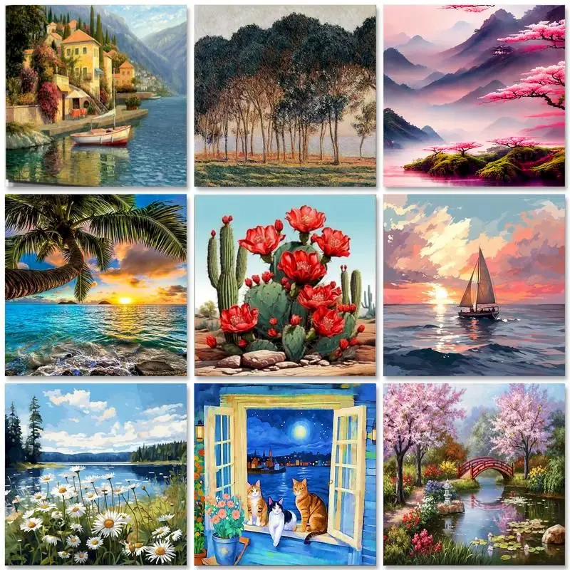 GATYZTORY Acrylic Paint By Numbers Kits Handpainted Oil Painting By Number For Adults Landscape Diy Gift Home Wall Decor
GATYZTORY Acrylic Paint By Numbers Kits Handpainted Oil Painting By Number For Adults Landscape Diy Gift Home Wall Decor
