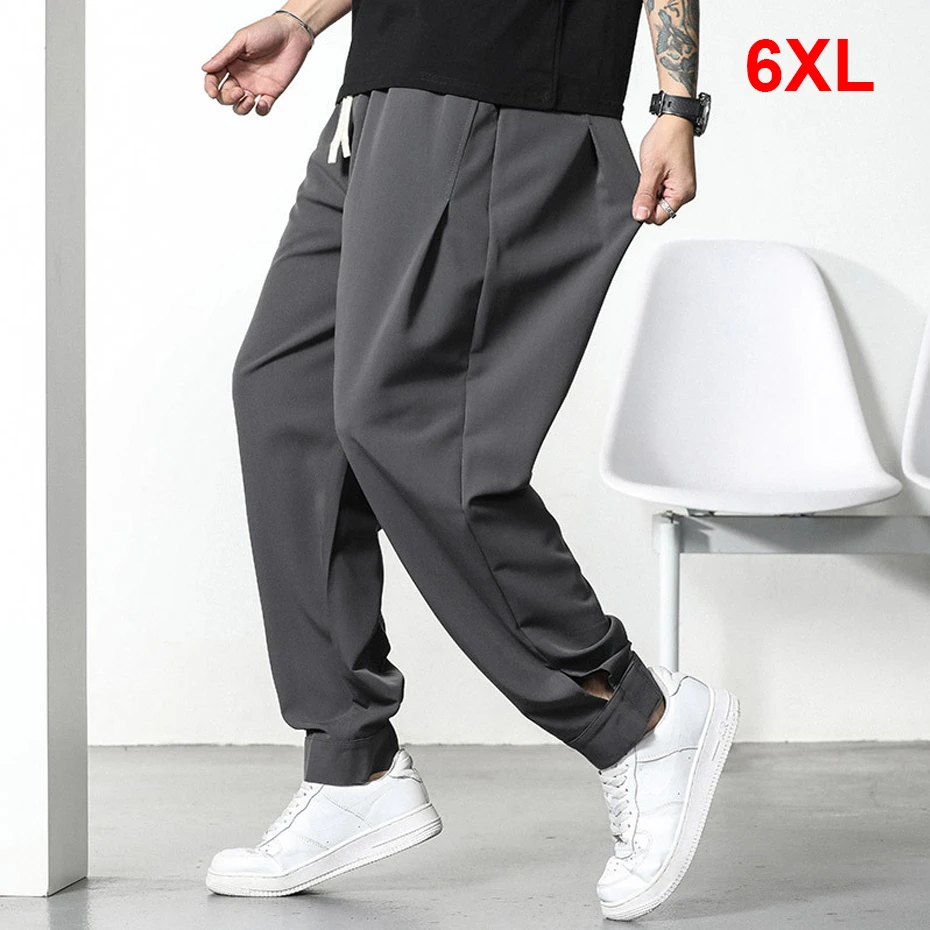Solid Color Jogger Pants Men Plus Size 6XL Pants Spring Autumn Fashion Casual Elastic Waist Trousers Male
Solid Color Jogger Pants Men Plus Size 6XL Pants Spring Autumn Fashion Casual Elastic Waist Trousers Male