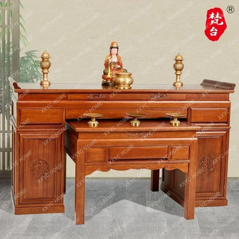 Fantai solid wood table for home use, new Chinese style table for living room, Buddhist table modern and simple
Fantai solid wood table for home use, new Chinese style table for living room, Buddhist table modern and simple
