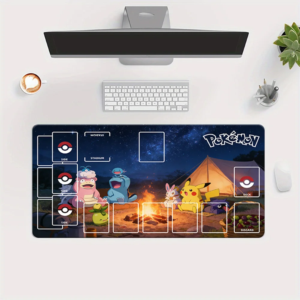 Pokemon TCG Playmat with Pikachu & Friends Campfire Night Design, Large Trading Card Game Mat with Zones, Extended Desk Mouse Pa
Pokemon TCG Playmat with Pikachu & Friends Campfire Night Design, Large Trading Card Game Mat with Zones, Extended Desk Mouse Pa
