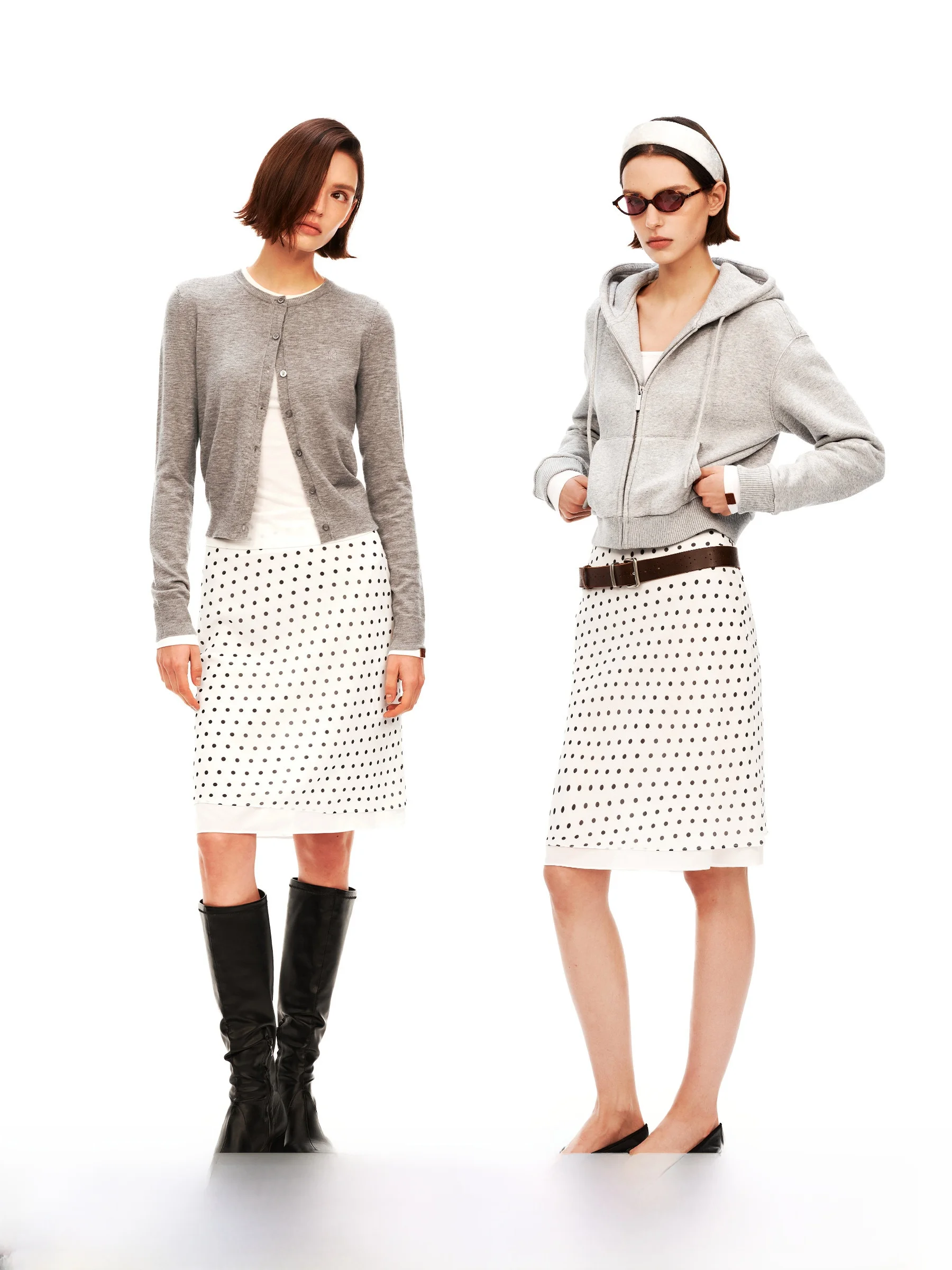 Puki Retro Polka Dot Chiffon Skirt Lightweight Breathable Holiday Double Layer f Body Skirt Women's Casual Fit Spring Season
Puki Retro Polka Dot Chiffon Skirt Lightweight Breathable Holiday Double Layer f Body Skirt Women's Casual Fit Spring Season