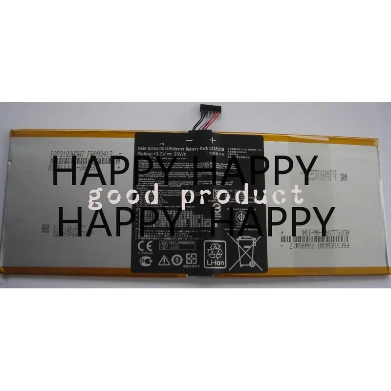 High Quality 3.7V 25Wh C12P1301 Battery For Asus K00A ME302C MemoPad 10.1" TF303K 1B014A MN
High Quality 3.7V 25Wh C12P1301 Battery For Asus K00A ME302C MemoPad 10.1" TF303K 1B014A MN
