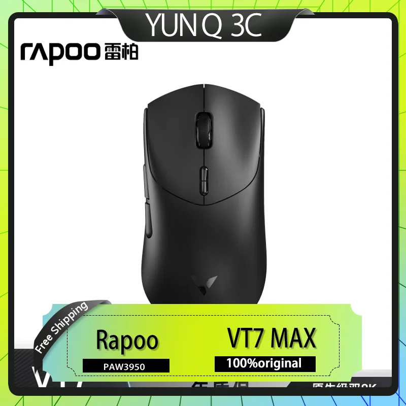 Беспроводная мышь Rapoo VT7 MAX, легкая эргономичная игровая мышь для киберспорта, двухрежимная PAW3950, специальная компьютерная периферия для игр
Беспроводная мышь Rapoo VT7 MAX, легкая эргономичная игровая мышь для киберспорта, двухрежимная PAW3950, специальная компьютерная периферия для игр