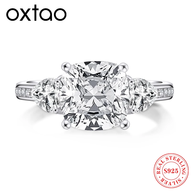OXTAO Sparkling Cubic Zirconia Promise Rings for Women Wedding Engagement Bands Ring Real 925 Silver Luxury Jewelry Gift
OXTAO Sparkling Cubic Zirconia Promise Rings for Women Wedding Engagement Bands Ring Real 925 Silver Luxury Jewelry Gift