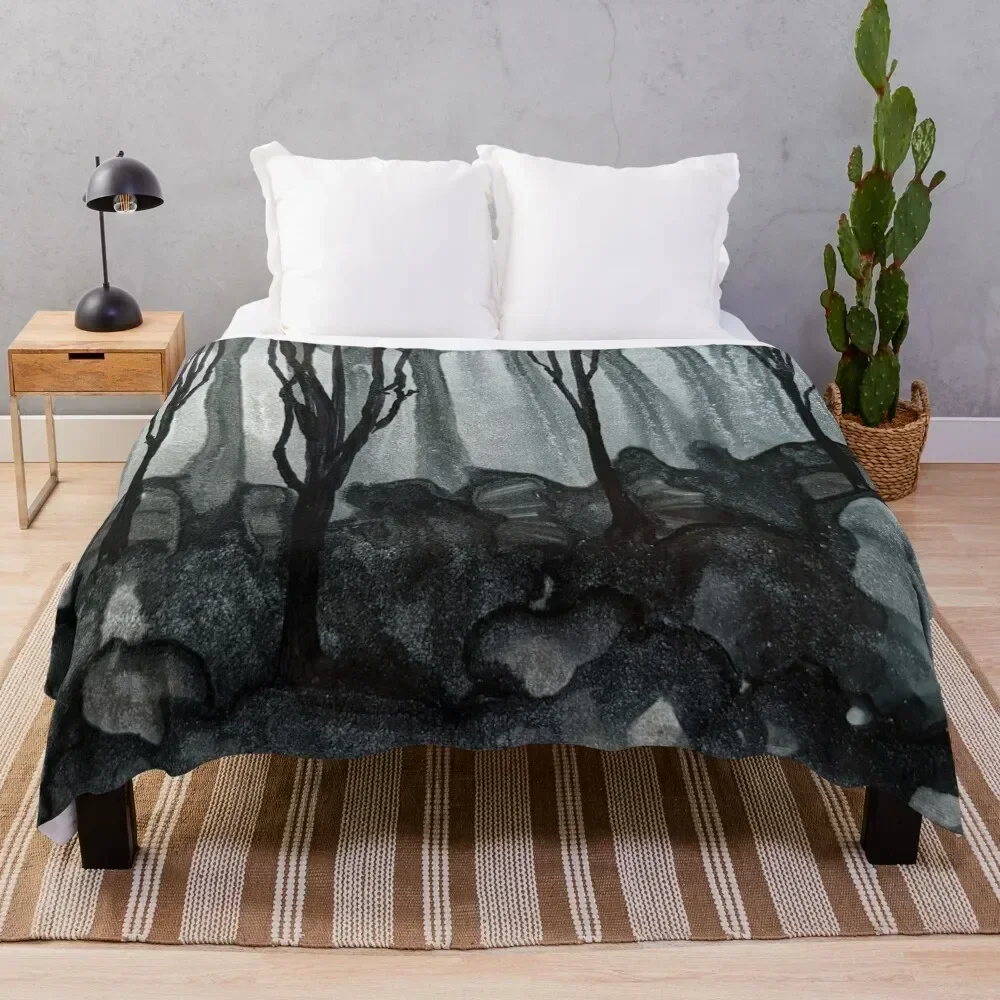 Through The Woods Throw Blanket Luxury Brand Loose Plaid on the sofa Personalized Gift Blankets 
Through The Woods Throw Blanket Luxury Brand Loose Plaid on the sofa Personalized Gift Blankets