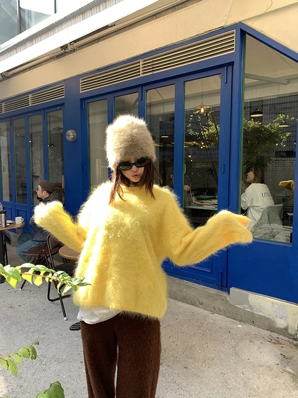 Tee Goood Camere Wool Silk Fce round Ne Pullover Sweater Women's Thiened Long Sve Casual Sle Breathable
Tee Goood Camere Wool Silk Fce round Ne Pullover Sweater Women's Thiened Long Sve Casual Sle Breathable