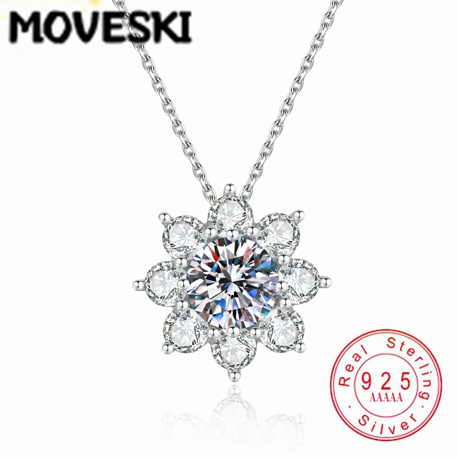 Кулон-подвеска MOVESKI 1/2CT с муассанитом в форме подсолнуха, из стерлингового серебра 925 пробы, сверкающее украшение в виде цветка для женщин
Кулон-подвеска MOVESKI 1/2CT с муассанитом в форме подсолнуха, из стерлингового серебра 925 пробы, сверкающее украшение в виде цветка для женщин