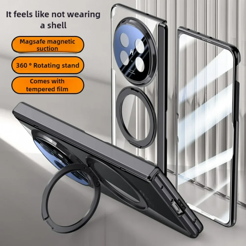 Electroplated For OPPO Find N5 Magsafe Case Transparent Magnetic Rotating Bracket Folding Hinge with Film Lens Protection Cover
Electroplated For OPPO Find N5 Magsafe Case Transparent Magnetic Rotating Bracket Folding Hinge with Film Lens Protection Cover