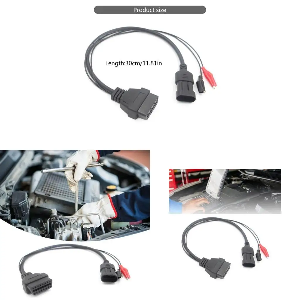 R53C OBD2 OBDII Full 16Pin to 3 Pin OBD2 Cable Connector For Car Converters Adapter Diagnostic Extender Tool
R53C OBD2 OBDII Full 16Pin to 3 Pin OBD2 Cable Connector For Car Converters Adapter Diagnostic Extender Tool