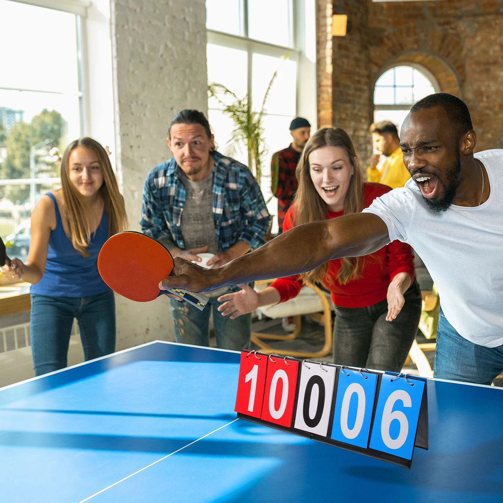 Scoreboard Indoor Desk Flip Table Game Portable Soccer Tabletop Basketball Keeper
Scoreboard Indoor Desk Flip Table Game Portable Soccer Tabletop Basketball Keeper