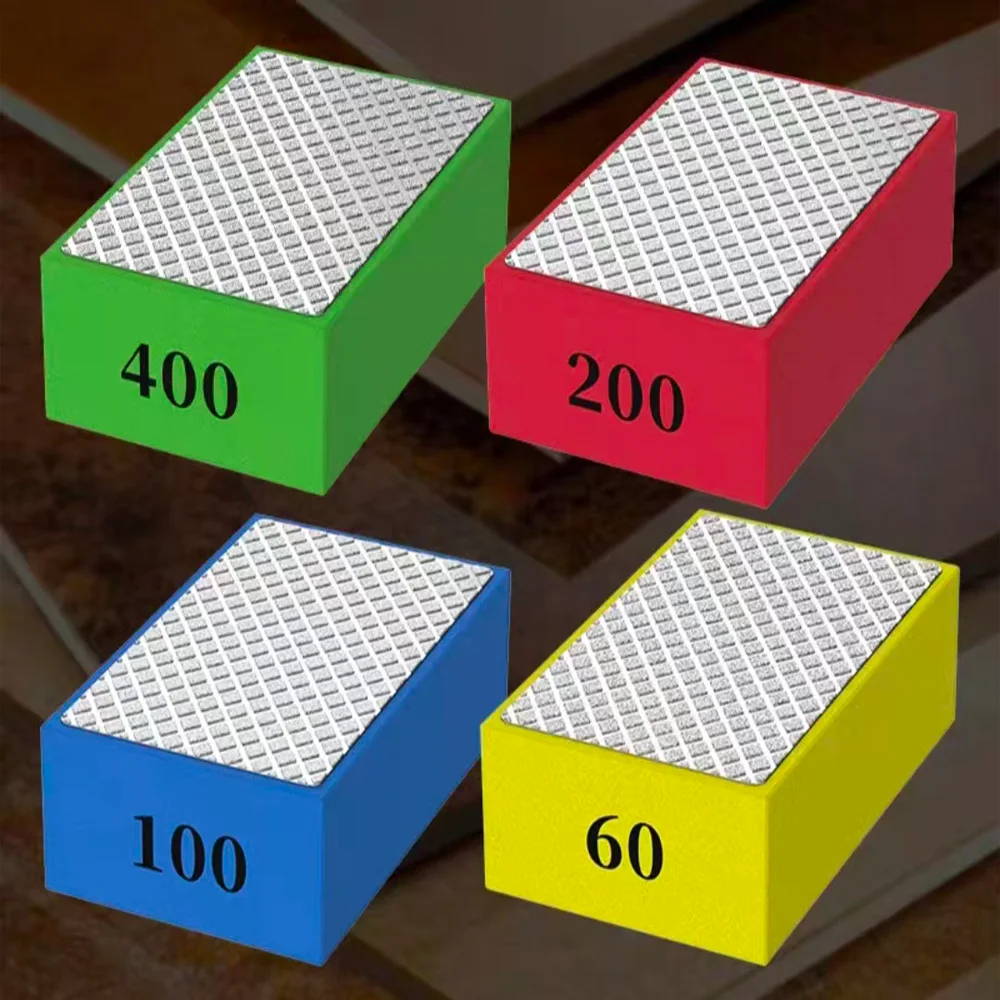 Diamond Hand Sanding Block for Metal Glass Tiles Ceramic Grinding Polishing Pad 90*60*30mm 60/100/200/400# Durable Abrasive
Diamond Hand Sanding Block for Metal Glass Tiles Ceramic Grinding Polishing Pad 90*60*30mm 60/100/200/400# Durable Abrasive