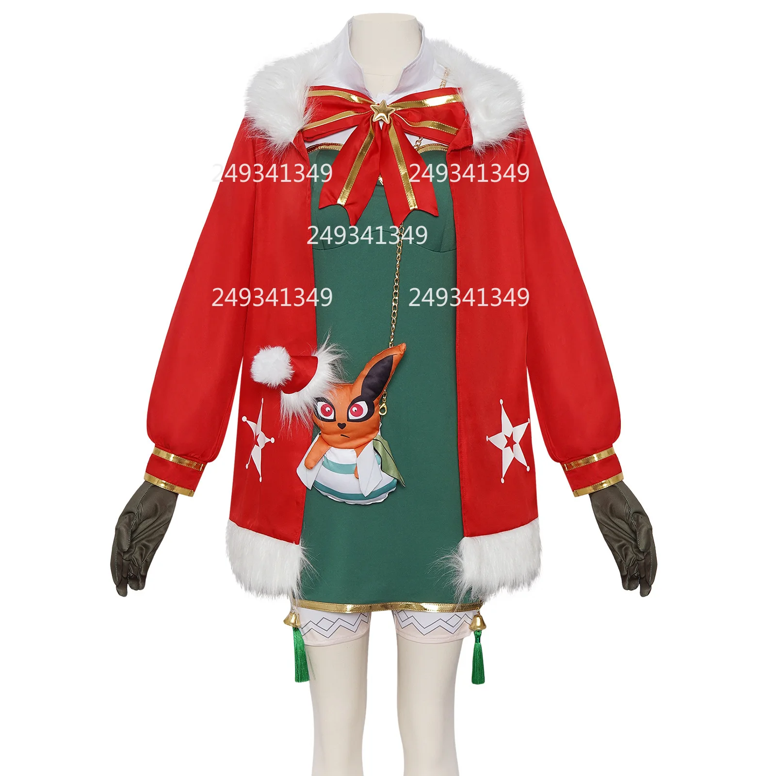 Japanese Anime Kushina Cosplay Costume Christmas Red Bowknot Coat For Woman Green Dresses with Bag Winter Party Full Set Clothes
Japanese Anime Kushina Cosplay Costume Christmas Red Bowknot Coat For Woman Green Dresses with Bag Winter Party Full Set Clothes