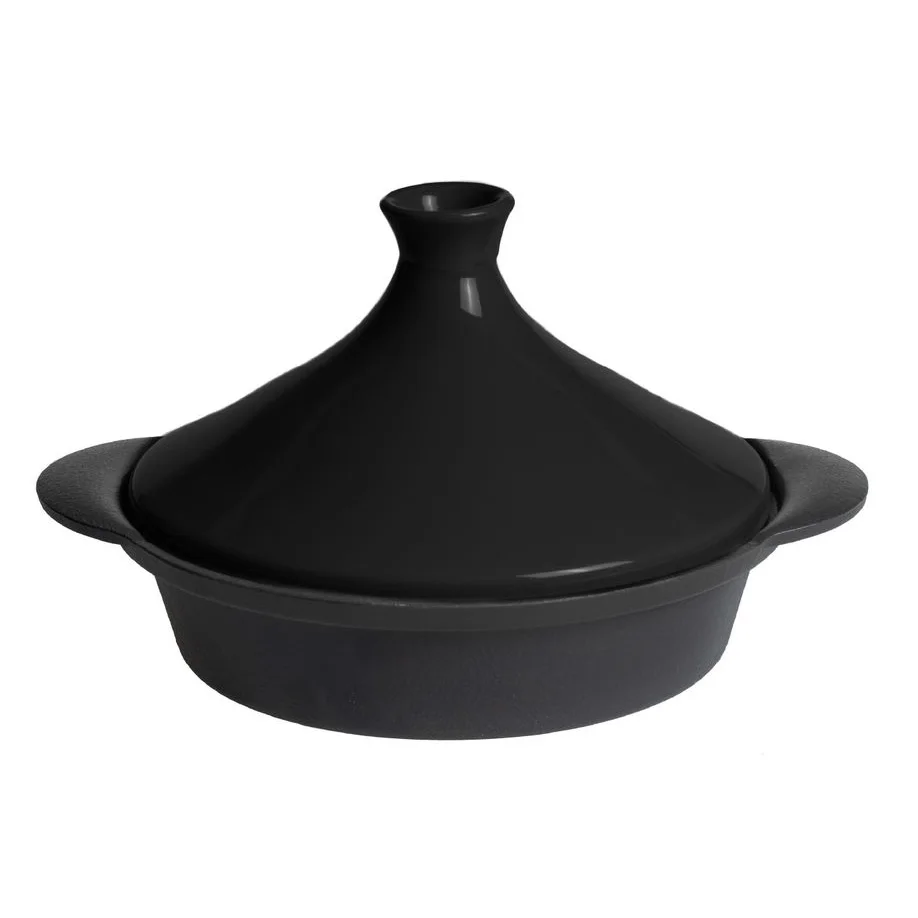 Чугунный марокканский горшок емкостью 27 см с двумя ручками и керамической крышкой
Чугунный марокканский горшок емкостью 27 см с двумя ручками и керамической крышкой